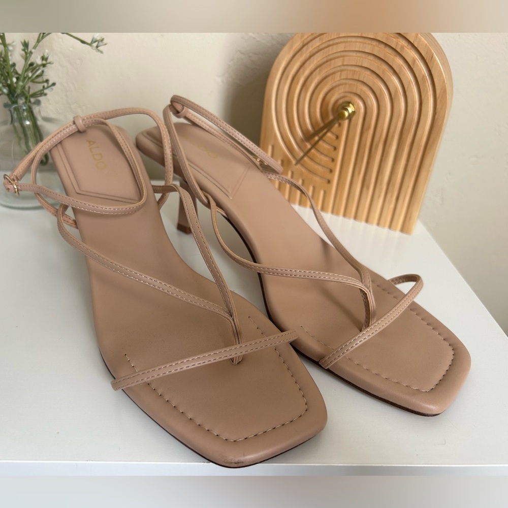 Aldo Women's Nude Strappy Heels